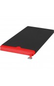 Logo baskılı kırmızı tarihsiz defter 13x21 cm termo deri kapaklı promosyon defter